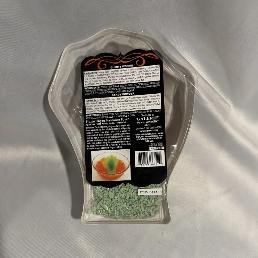 Vintage 2001 Halloween Scary Skeleton Hand Ice Mold Jello Mold